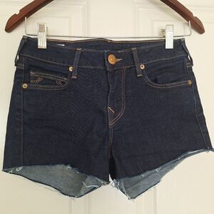 True Religion‎ Blue Jeans cut offs shorts size 27